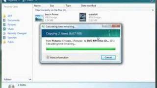 Burn a CD or DVD using Windows Vista [upl. by Munford158]