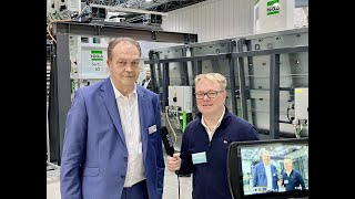 GLASWELT bei HEGLA  Neues hochautomatisiertes Sortiersystem für Isoliergläser [upl. by Kilgore812]