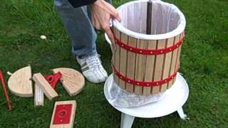 How to make Apple Juice using a Fruit Press and Crusher [upl. by Adrien]