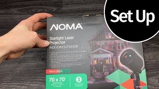 NOMA Starlight Motion Projector RedGreen Unboxing amp Set Up Manual [upl. by Delfeena]