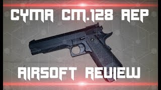 HiCapa AEP CYMA COLT CM128 Airsoft Review [upl. by Jolene143]