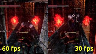 Dark Souls 2  60 fps vs 30 fps attack speed comparison 2 [upl. by Nelag]