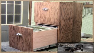 Make a simple 2 Drawer Filing Cabinet [upl. by Burr]