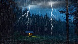 Rain Sounds For Sleeping  99 Instantly Fall A sleep With Rain And Thunder Sound At Night [upl. by Isdnyl]