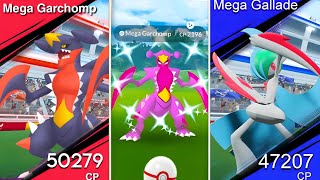 Omg 😲 Mega Garchomp amp Mega Gallade in pokemon go [upl. by Vudimir]