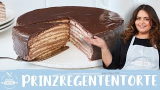 Prinzregententorte 🤴🍰 – Schicht für Schicht ein Traum Der SchokoKlassiker 😍 I Einfach Backen [upl. by Yanetruoc]