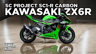 Rekomendasi Knalpot Kawasaki ZX6R 2024  SC Project SC1R Carbon [upl. by Gratia]