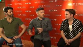 Channel NewsAsia  Interview with Take That in Singapore [upl. by Stacee]