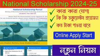 NSP scholarship 202425  New Update Online apply scholarship students [upl. by Lashondra845]