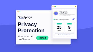 How to Install Startpage Privacy Protection Extension on Chrome [upl. by Tengdin751]