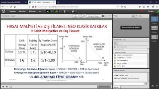 Neoklasik Dış Ticaret Teorisi Fırsat Maliyeti İle Analiz [upl. by Bogey]