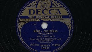 Anne Shelton Merry Christmas 1950 78 rpm [upl. by Modeste]