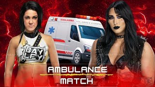 WWE 2K24  Ambulance Match  Bayley VS Rhea Ripley  WWE RAW [upl. by Enajyram]