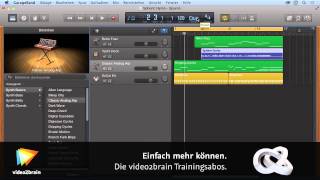 GarageBand Tutorial GarageBand benutzen video2braincom [upl. by Etyak]