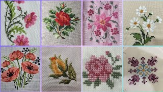 Gorgeous cross stitch patterns countable embroidery charsutikarhailatest dosuti design ideas2024 [upl. by Eaver756]