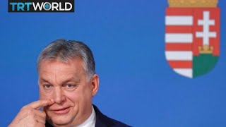 Hungary Politics Orban wants antiimmigration majority in EU [upl. by Elorac]