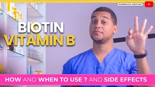 Biotin Vitamin B7 How to Use It amp 3 Common Side Effects [upl. by Wally286]