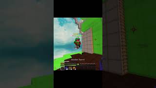 This guy thought I was cheating minecrafthypixelbedwarsclip [upl. by Namolos]