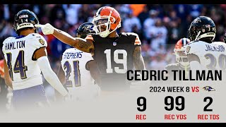 Cedric Tillman  ￼Cleveland Browns  vs Ravens 102724  Highlights [upl. by Enyawd]