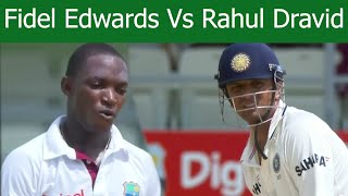 Fidel Edwards Most Fiery Spell Vs Rahul Dravid  Amazing Battle [upl. by Romine]