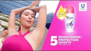 Kathryn Bernardo for NEW Rexona Powder Dry now with GLUTA [upl. by Glinys219]