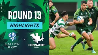 Benetton Rugby v Connacht  Instant Highlights  Round 13  URC 202324 [upl. by Afinom]