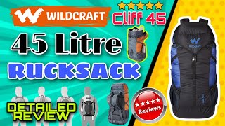 Wildcraft Cliff 45L Blue amp Black Rucksack 🎒 Best Travelling Backpack under 2000 💸 ⚡️ Waterproof 🌧 ❓ [upl. by Lewej184]