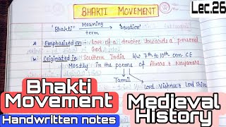 Bhakti Movement  Religious Movements  Lec26  Medieval History  An Aspirant [upl. by Anelrad317]