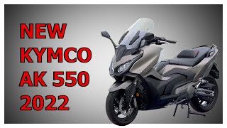 New Kymco AK 550 PREMIUM ST 2022 first presentation [upl. by Muldon]