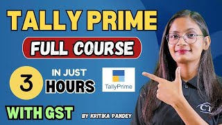 Tally Prime with GST Full Course in Just 3 Hours  Tally Prime in One Shot  ComputerTechAcademy [upl. by Vinaya]