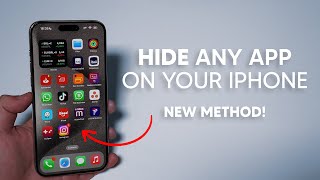 2024 How to Hide Any iPhone App  New Method Impossible to Find [upl. by Valtin902]