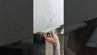 window corner cement plaster ♥️ shortvideo construction shortsfeed plaster cement [upl. by Attevroc570]