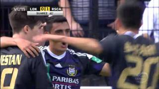 Lokeren Anderlecht 01 Beautiful goal Suarez [upl. by Kleinstein973]