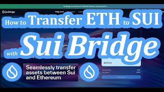 Sui Bridge Tutorial How to Transfer Ethereum to Sui Blockchain [upl. by Annaillil56]