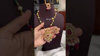 This beautiful necklace just for 880rs For more details massage 9703547477 [upl. by Aedrahs566]