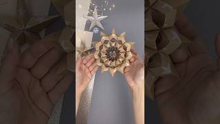 DIY 3D snowflake paperart christmasdecorations snowflakes papercut moitoiart papercraft [upl. by Oker477]