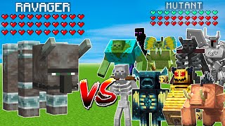 RAVAGER vs ALL BOSSES in Minecraft Mob Battle [upl. by Nibor637]