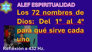 Los 72 Nombres de Dios en esta ocasión meditamos en los 4 primeros y explico para qué sirve cada uno [upl. by Donielle898]