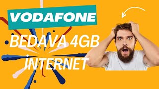 VODAFONE BEDAVA 4 GB İNTERNET 2024 [upl. by Bee]