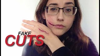 EASIEST FAKE CUTS using just makeup  Shannon Coe [upl. by Johannessen]