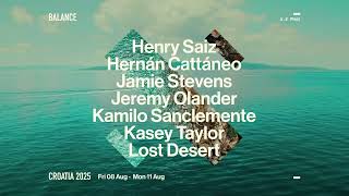 Balance Croatia Festival Lineup  The Garden Resort Tisno [upl. by Attenauqa773]