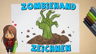 Zombiehand einfach malen für Kinder  ab 8 Jahren  Malen mit Evi  deutsch [upl. by Cooperstein53]