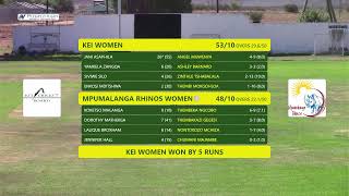 CSA Div 2 Womens Week  Mpumalanga Rhinos Women VS Kei Women [upl. by Nnyleve]