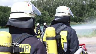 Großübung der Bensheimer Hilfsorganisation an der Erlache Feuerwehr DRK THW DLRG [upl. by Anauqes]