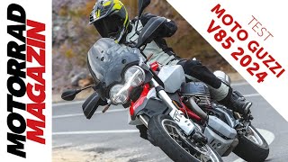 Moto Guzzi V85TT 2024 Test – Mehr Power Elektronik Varianten [upl. by Aerised]