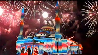 SHARJAH LIGHTS FESTIVAL 2020 And FIREWORKS SHARJAH UAE [upl. by Auoz112]