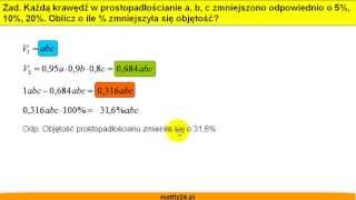 Wyrażenia algebraiczne i procenty  Zadanie 7  Matfiz24pl [upl. by Twitt794]