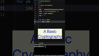 python basic encryption [upl. by Afatsom]