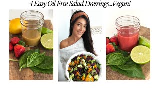 Easy Oil Free Salad Dressing  Vegan [upl. by Egin]