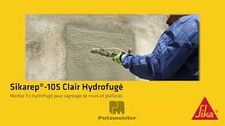 Comment projeter du Sikarep®105 Clair Hydrofugé [upl. by Zitah131]